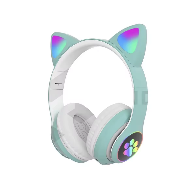 🎧 Fone Bluetooth Orelha de Gatinho 5.0 com LED – Estilo, Tecnologia e Conforto! 🐱✨