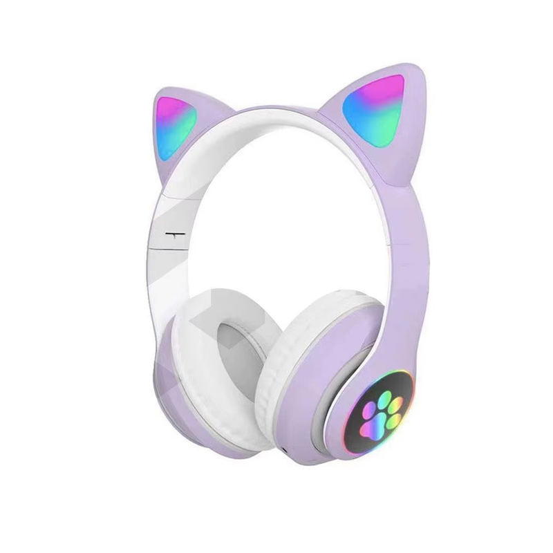 🎧 Fone Bluetooth Orelha de Gatinho 5.0 com LED – Estilo, Tecnologia e Conforto! 🐱✨