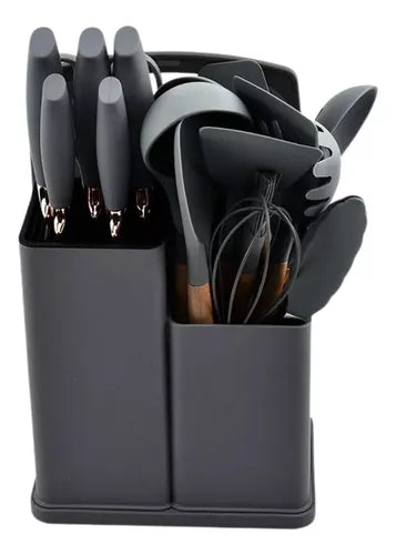 Kit Completo de Utensílios de Cozinha Luxo – 19 Peças