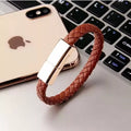 Cabo USB de carregamento rápido portátil, Micro Tipo C Carregador Cabo, Pulseira para iPhone 14, 13, 12, 11 Pro Max, X, Samsung, Xiaomi, Huawei